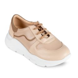 DTD-400 (цв.БЖ-бежевый) Полуботинки спортивные (на шнуровке)