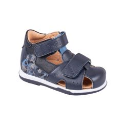 TW-234 (цв.2-синий комбинир) Туфли (закр.нос,натур.кожа,съемн.стелька)