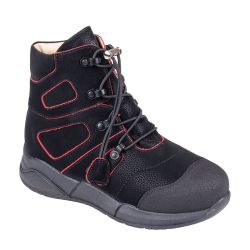 TW-574 (цв.11-черно-красный, 31) Ботинки (станд.задн., шерст.мех, съемн.стелька)