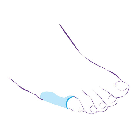 Протектор силиконовый для защиты сустава пятого пальца стопы СТ-48  Trives